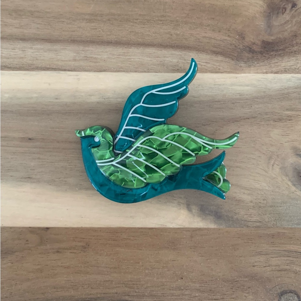 Erstwilder Barbarella's Bird Brooch Pin NWOT